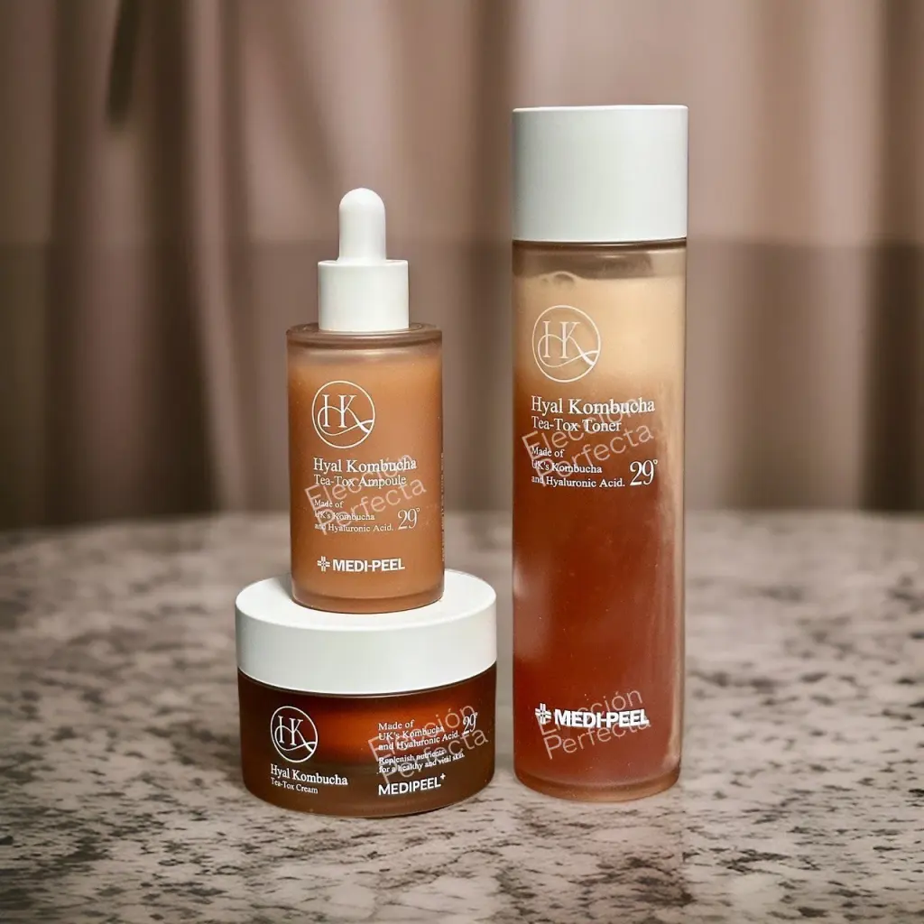 MEDI-PEEL+ HYAL KOMBUCHA , TEA-TOX AMPOULE, CREAM